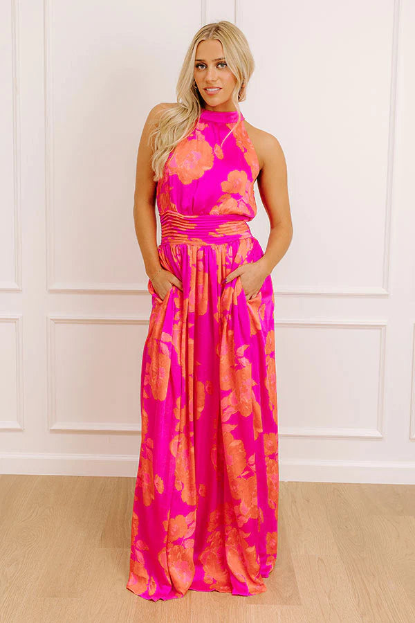 Garden Glam Floral Maxi Dress