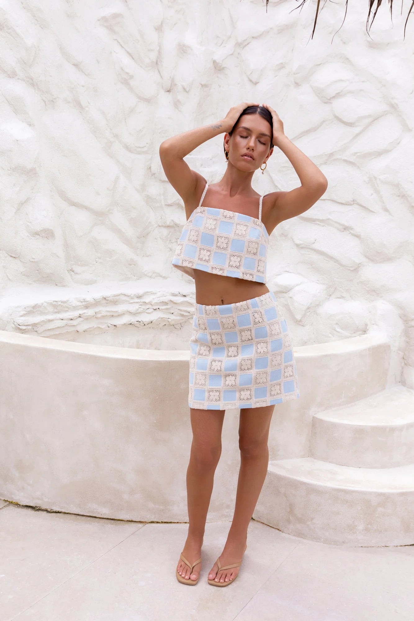 Moonlight Bay Mini Skirt Blue