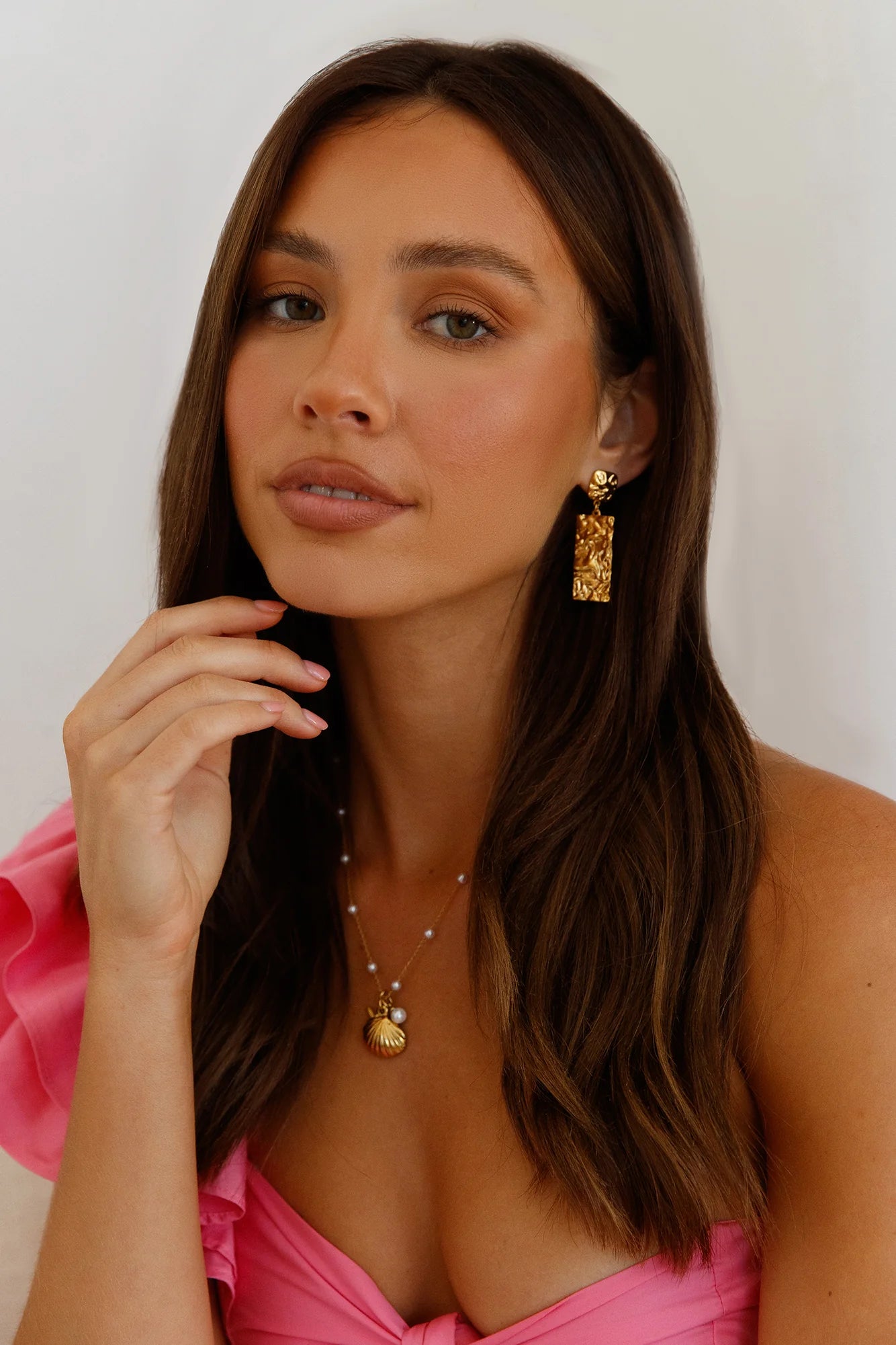18K Gold Plated Vintage Charm Earrings Gold