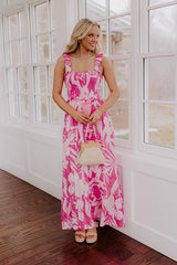 Tropical Bungalow Floral Maxi Dress