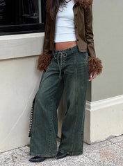 San Mateo Tie Up Jeans Vintage Wash