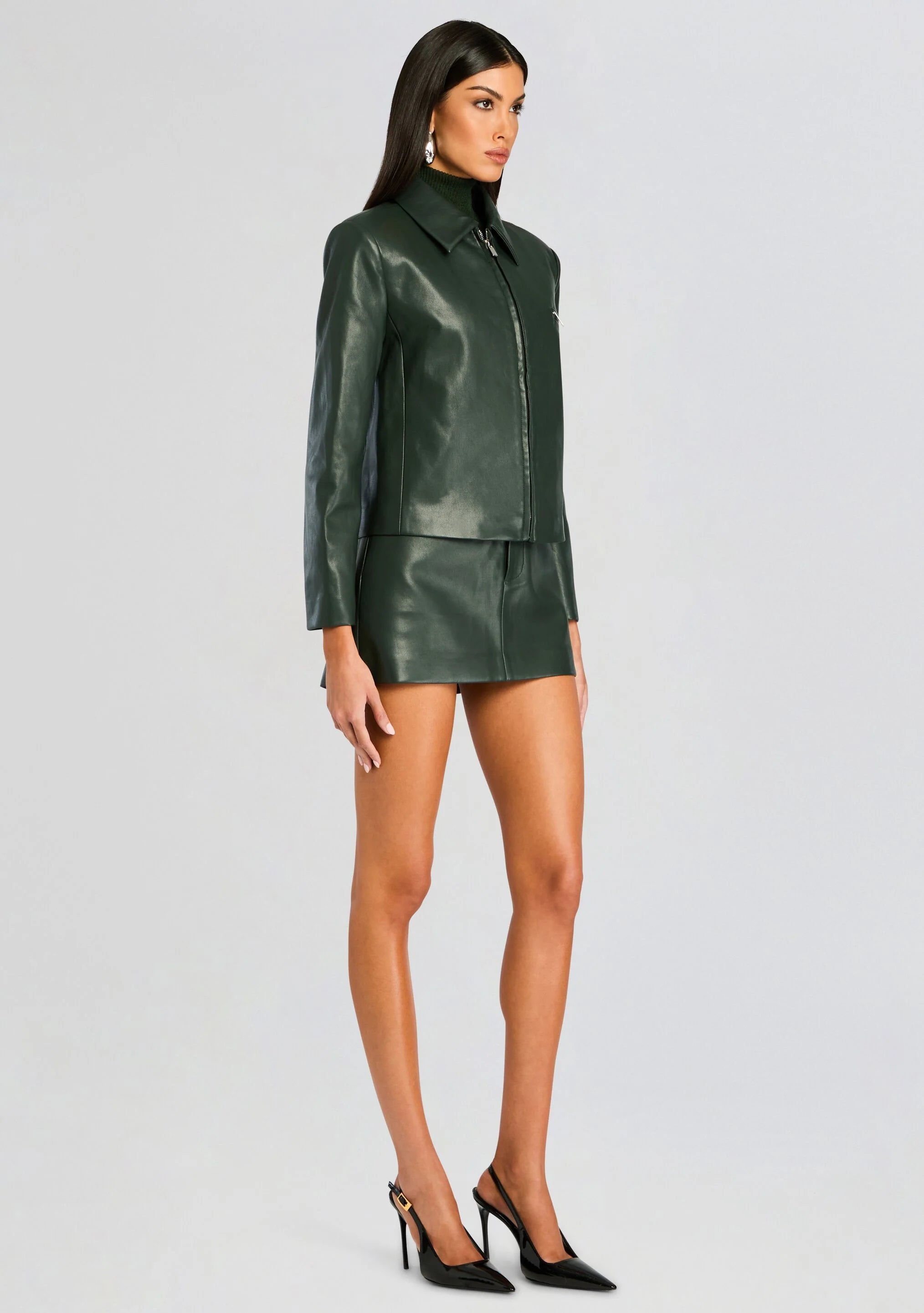Asha Faux Leather Jacket