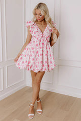 Embracing Love Floral Mini Dress