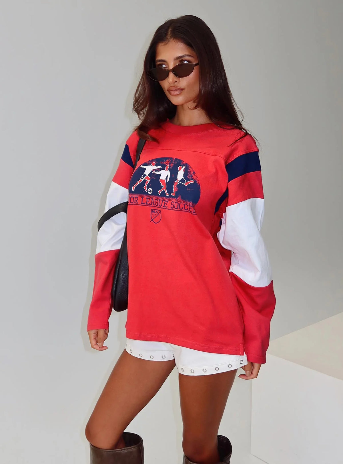 MLS 96 Retro Long Sleeve Top Red