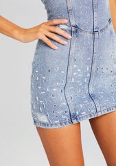 Kamna Embellished Denim Dress
