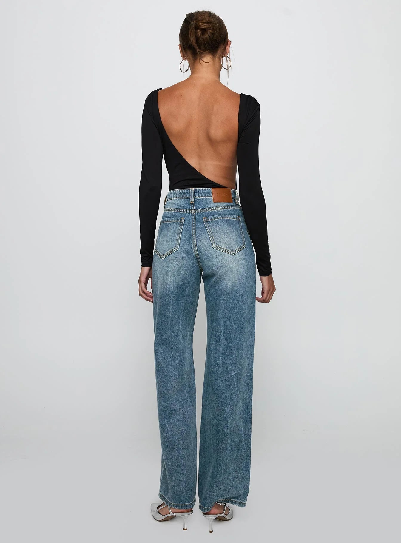 Sacramento Straight Leg Jeans Mid Blue Denim