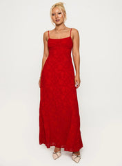 South Of France Maxi Dress Red