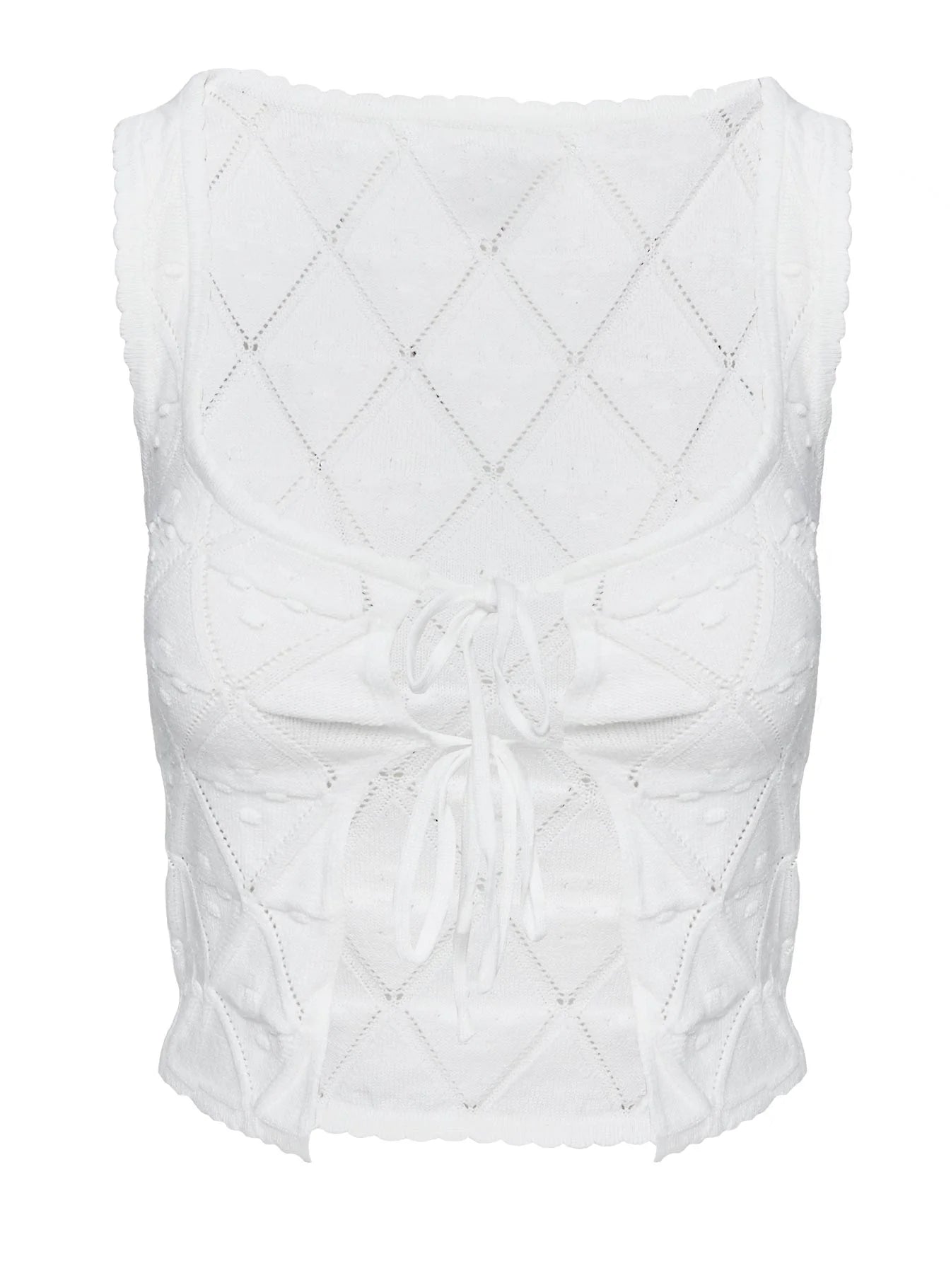 Giulia Knit Top White