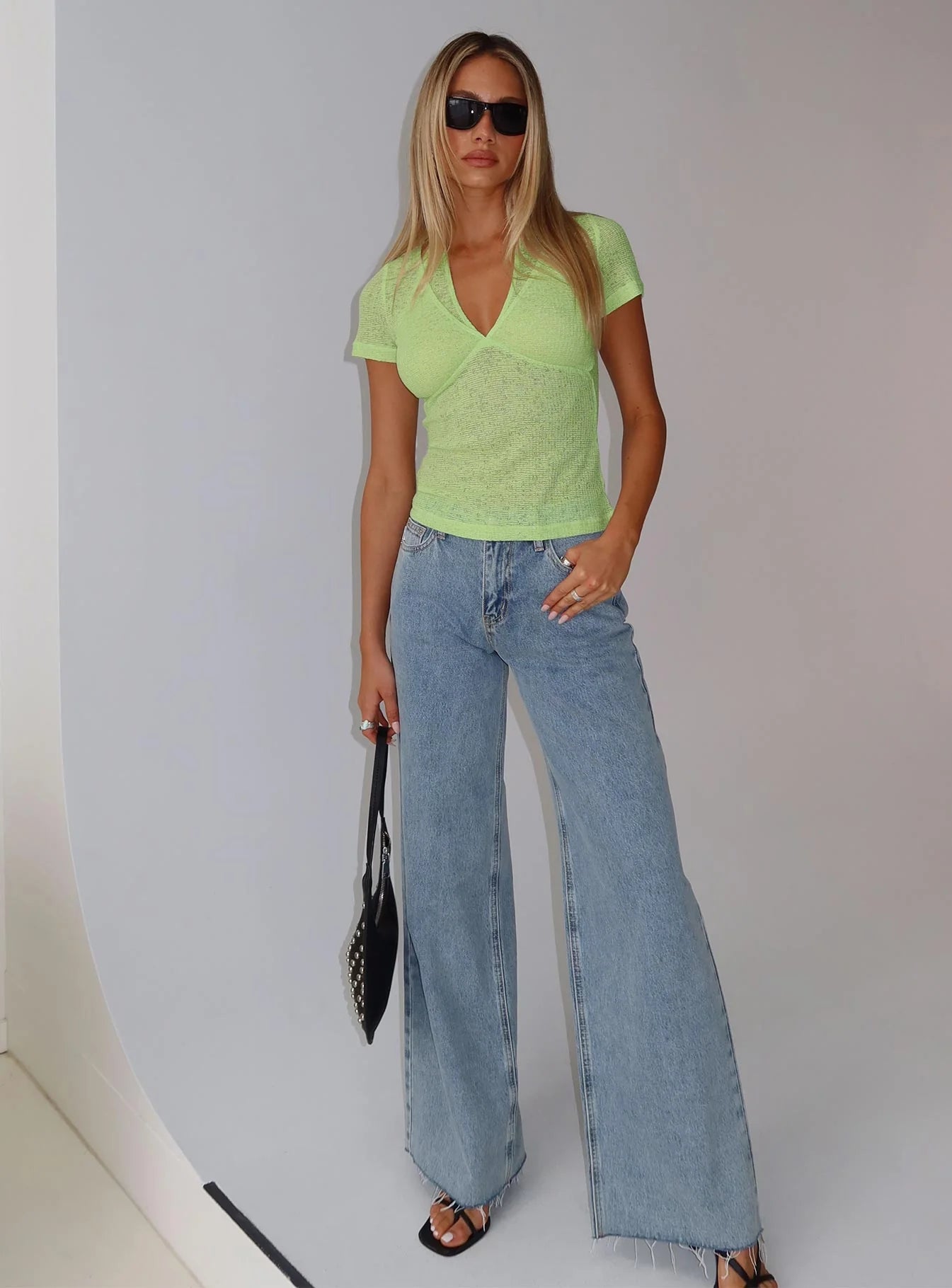 Darla Low Rise Straight Jean Vintage Blue Wash