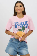 Pink Graphic Tee Short Sleeve
