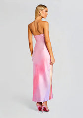 Cerith Silk Strapless Midi Dress