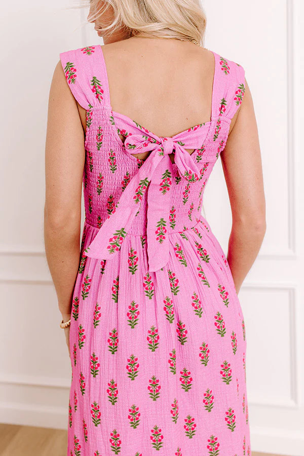 Vacay Mindset Floral Midi Dress