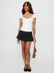 Curtain Call Mini Skirt Black