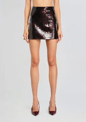 Camila Leather Skirt