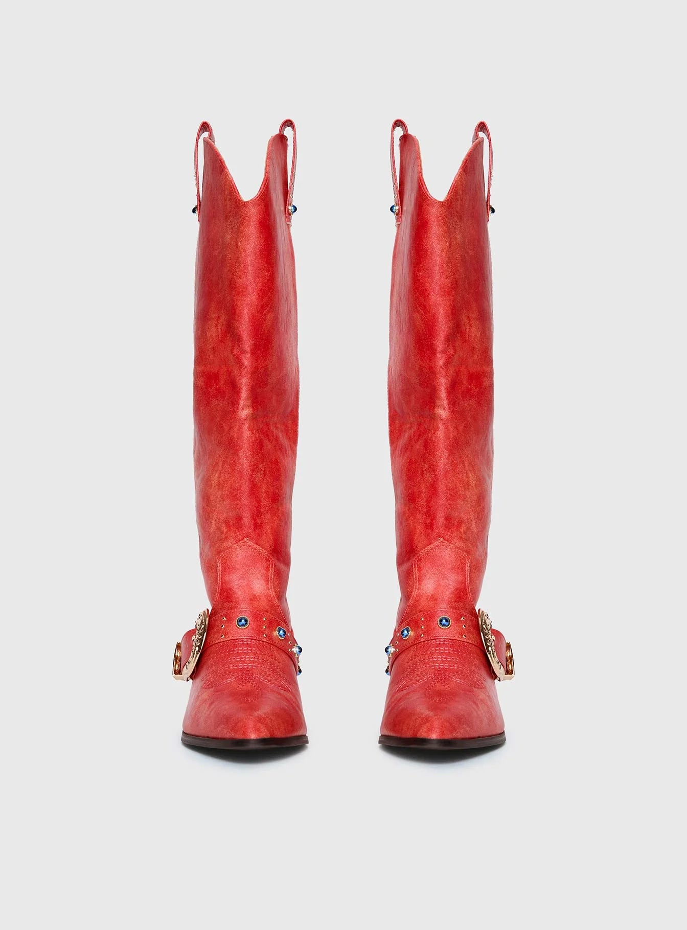 Rhode Cowboy Boots Red