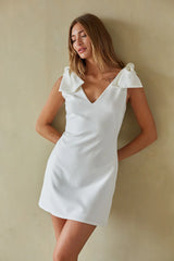 Audrey Coquette Bow Strap Mini Dress