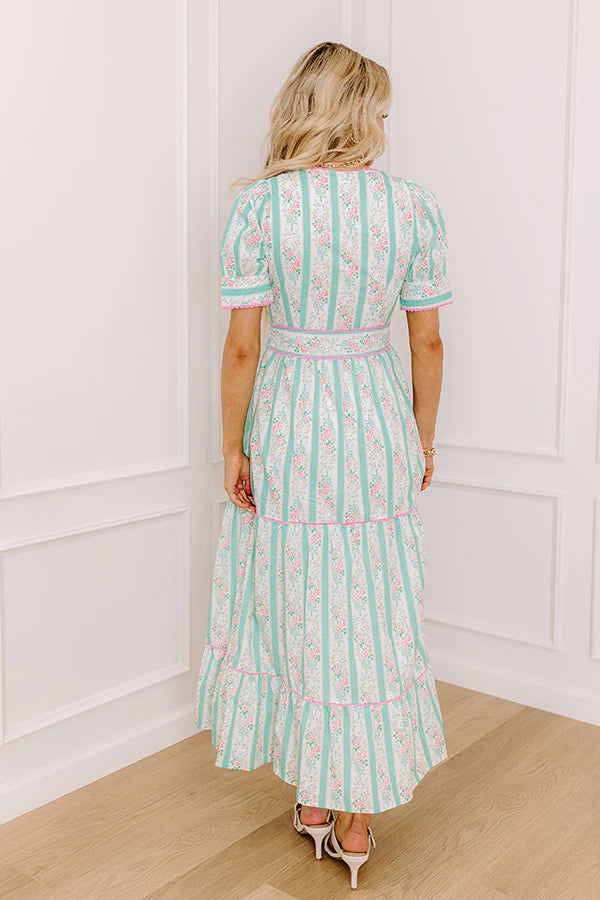 Tea Party Ready Stripe Midi Dress