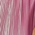 Bardot Ombre Pleated Midi Dress in Purple