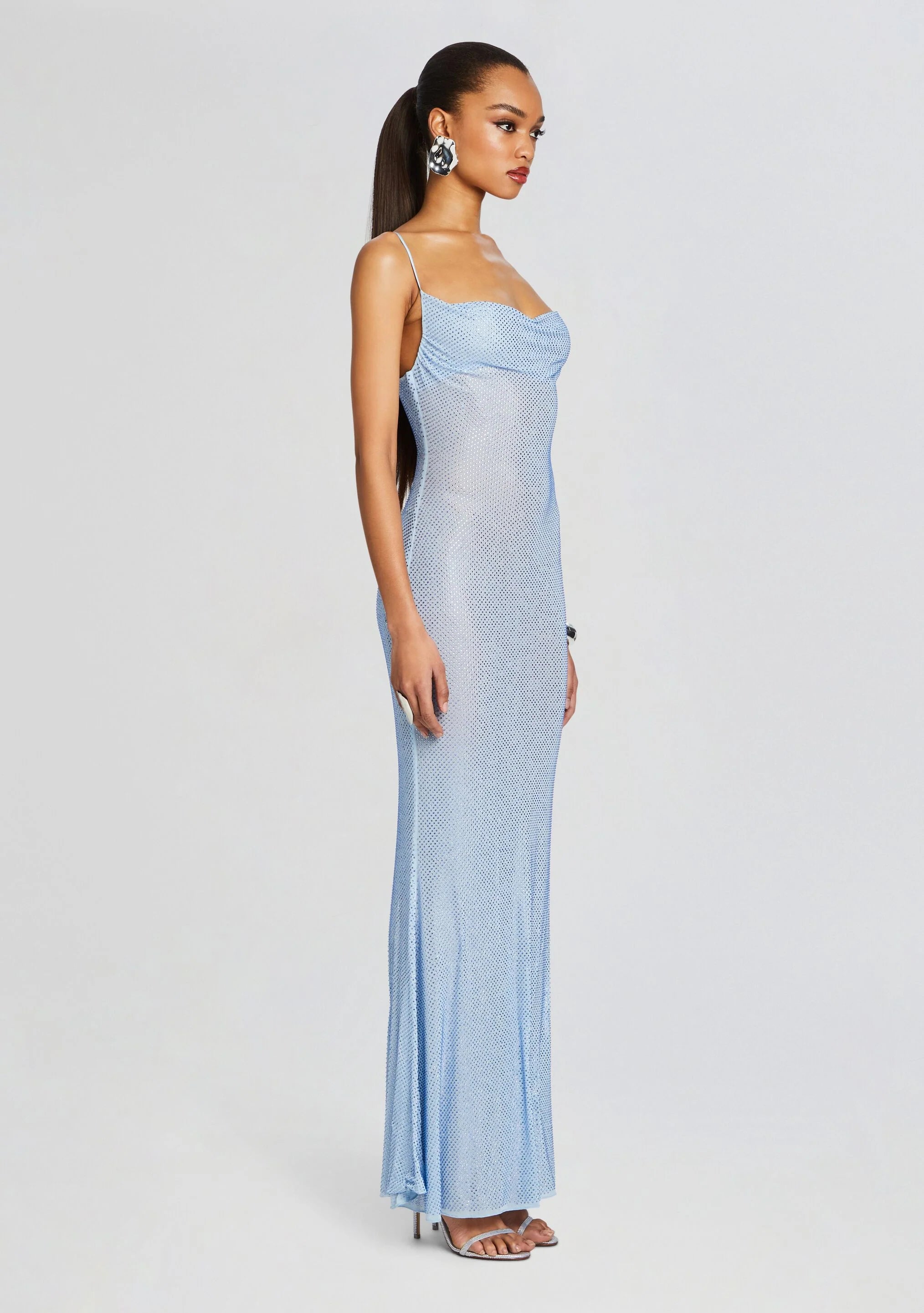 Shilo Embellished Silk Dress
