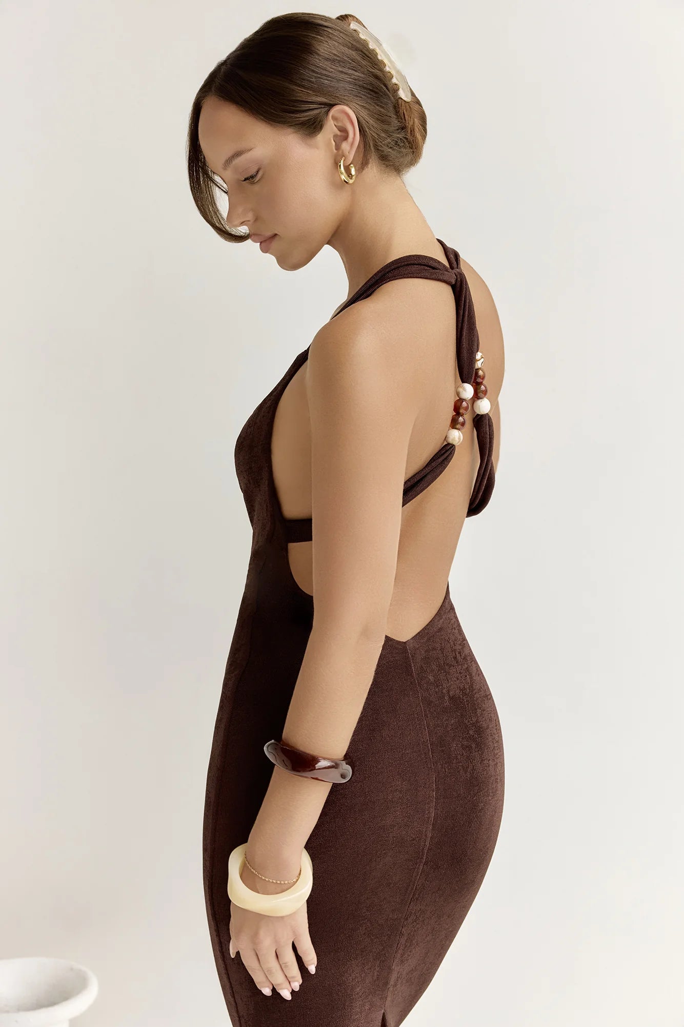 Enora Maxi Dress Espresso