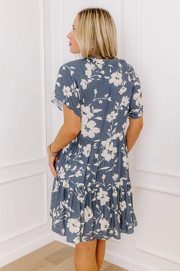 So Cheerful Floral Mini Dress