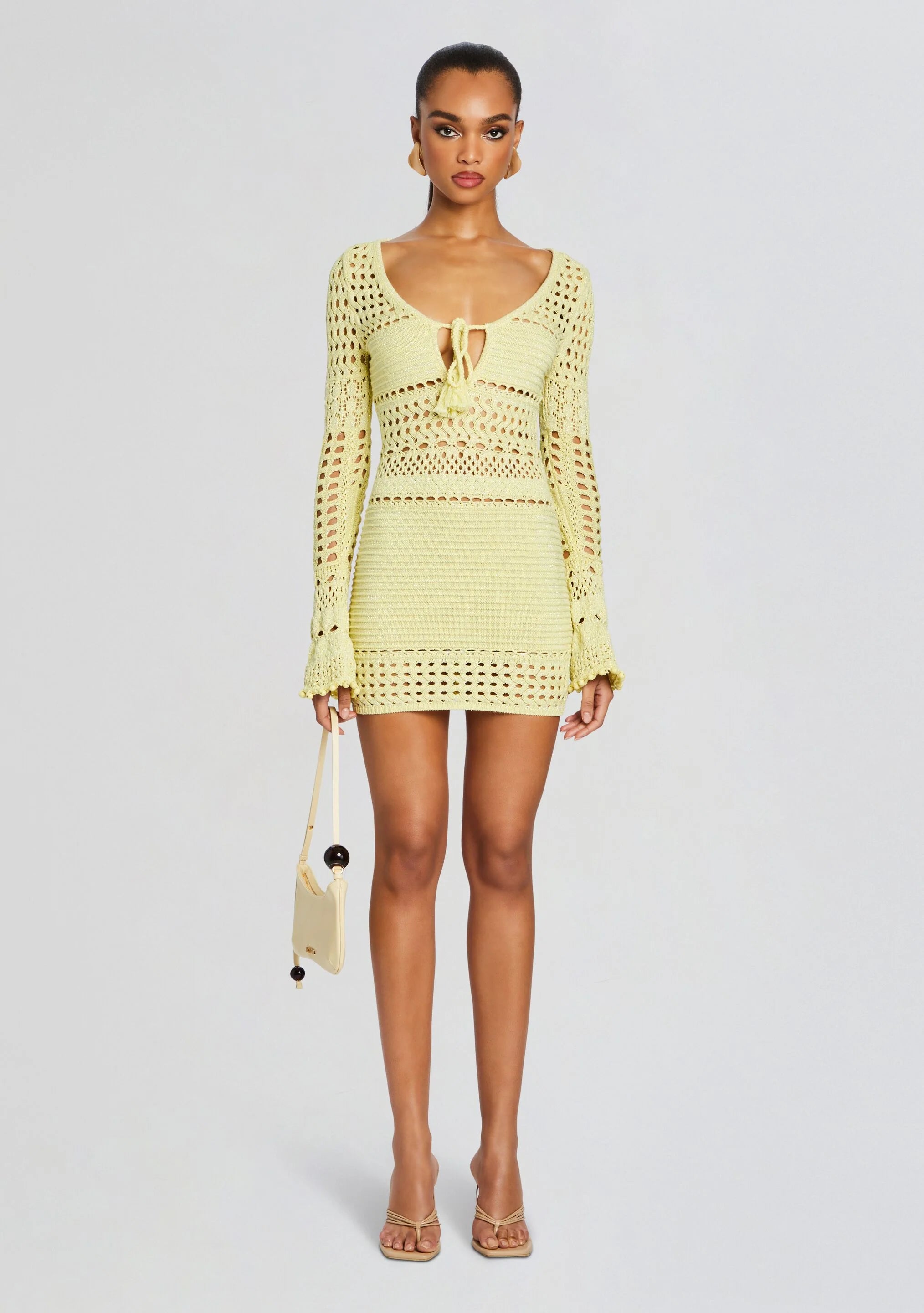Peony Knit Crochet Dress