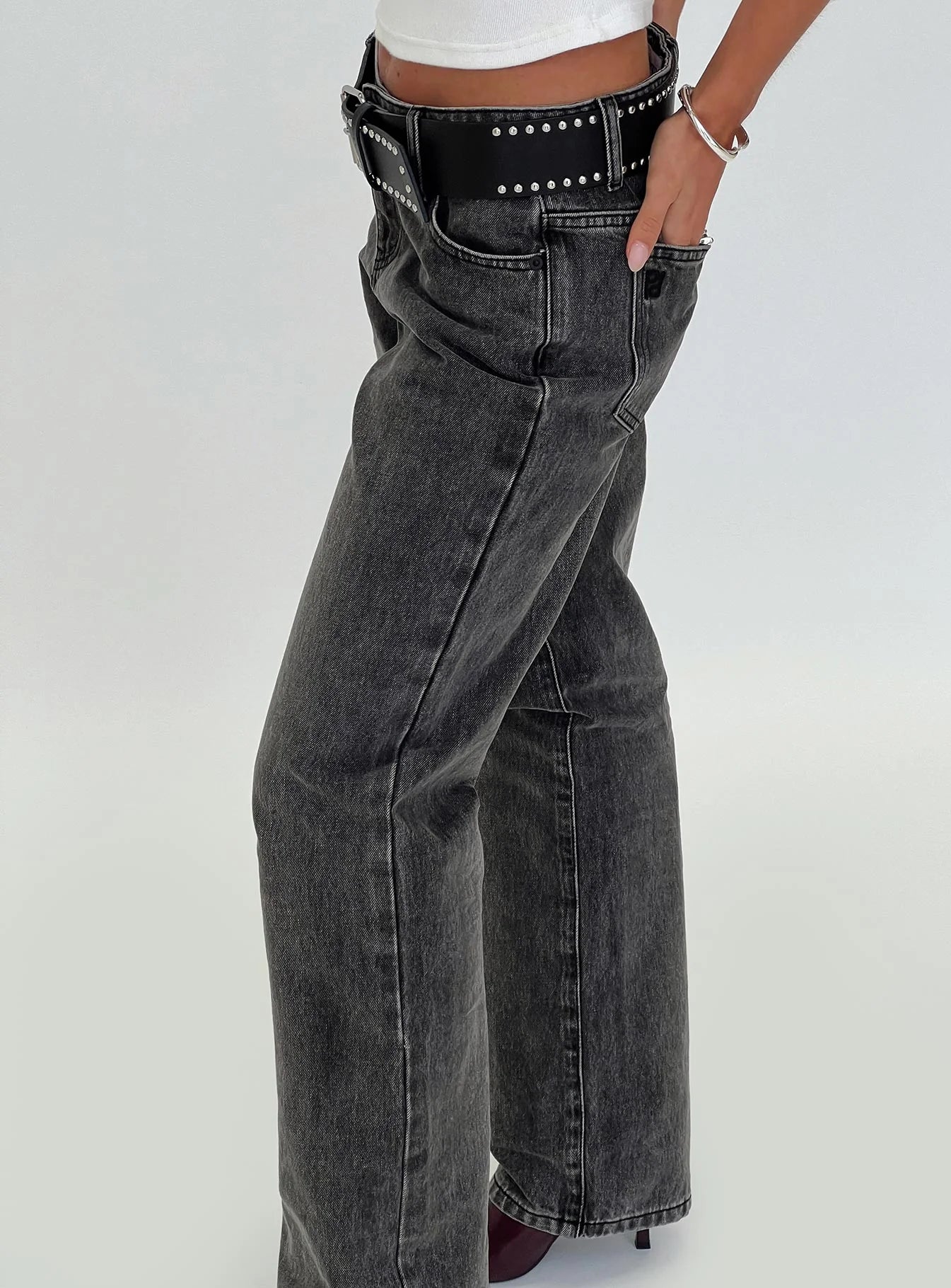 Better Half Low Rise Jeans Charcoal