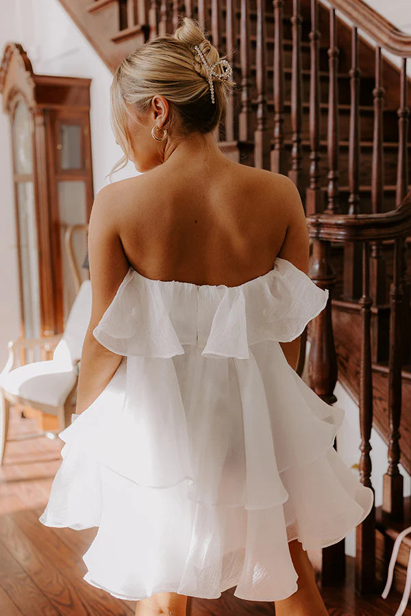 Heart Skips A Beat Tiered Mini Dress