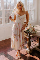 Serene Gardens Embroidered Midi Dress