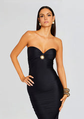Maura Lycra Midi Dress