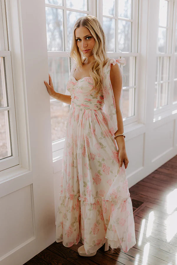Sweet Darling Floral Midi Dress