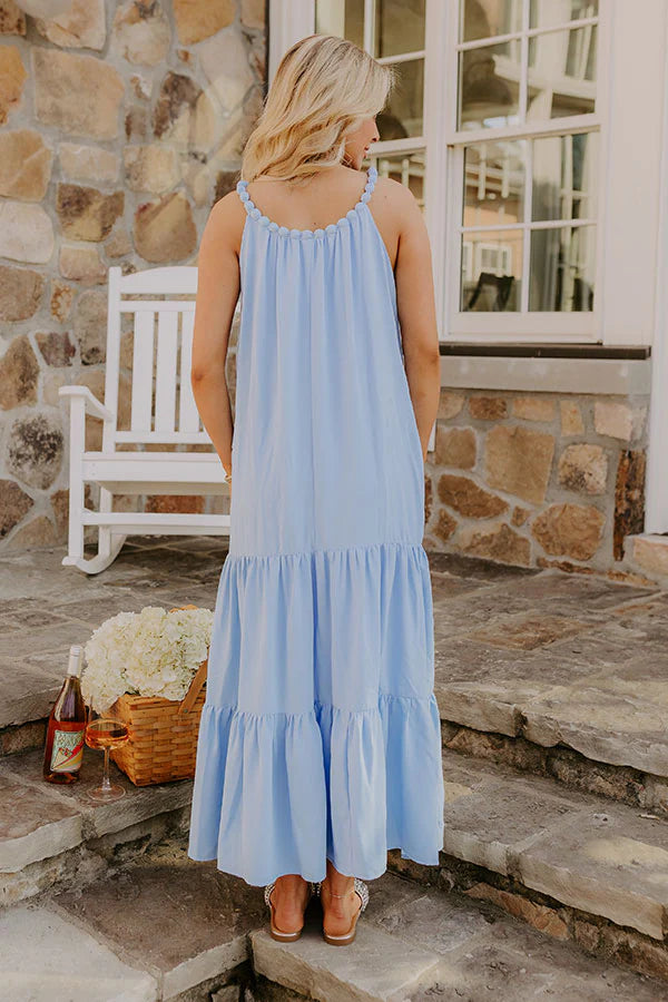 Feeling Giddy Maxi Dress in Sky Blue