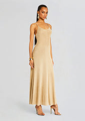 Mabeline Metallic Knit Gown