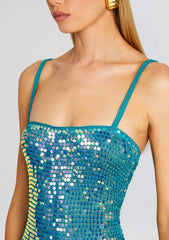 Lisette Sequin Crochet Dress