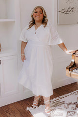 Romantic Bliss Eyelet Midi Dress Curves