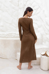Leilani Maxi Dress Chocolate