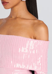 Jourdana Sequin Knit Top