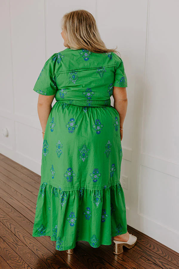 Brunch Babe Floral Maxi Dress Curves