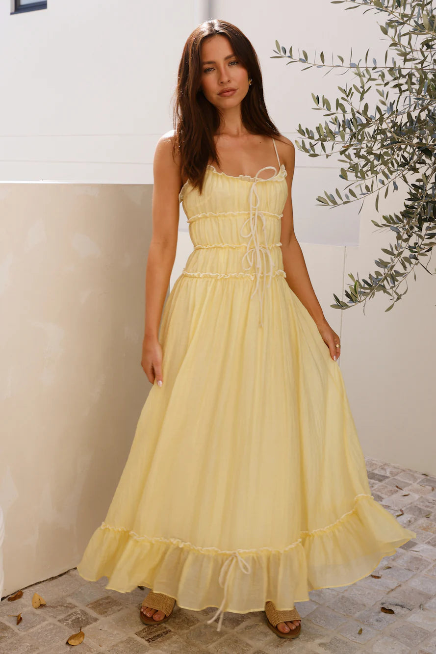 Understand It Maxi Dress Yellow