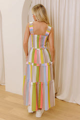 Sunny Stroll Stripe Maxi Dress