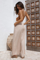 All spaced out Jumpsuit Beige