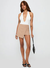 Strangers Mini Skirt Beige