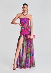 Nicole Silk Chiffon Dress