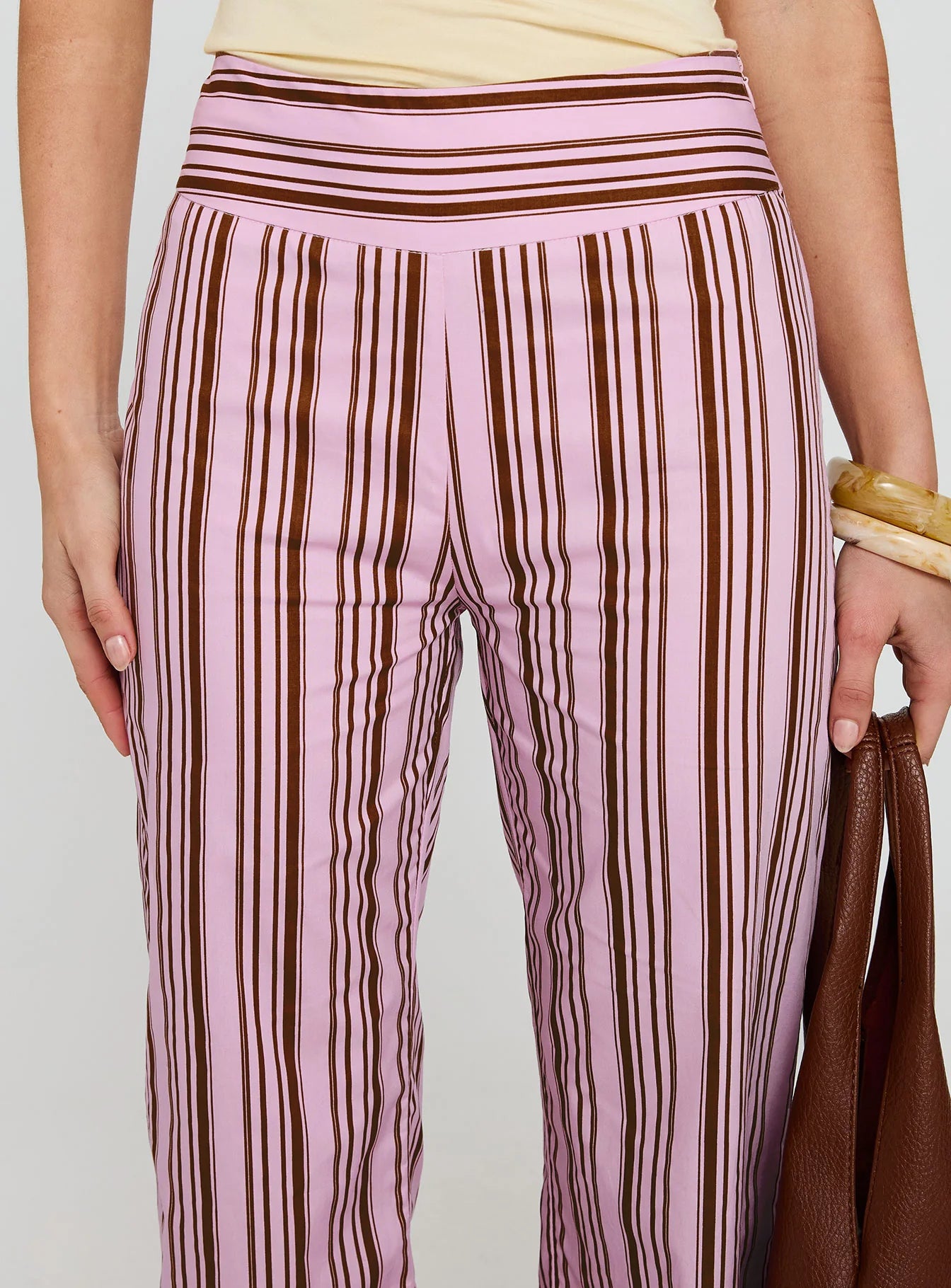 Leocadie Pants Pink Stripe
