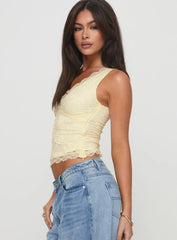 Far Away Top Yellow