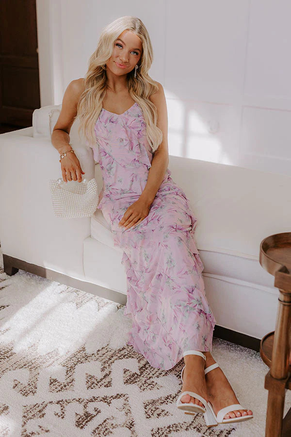 Romance In Florence Floral Maxi Dress
