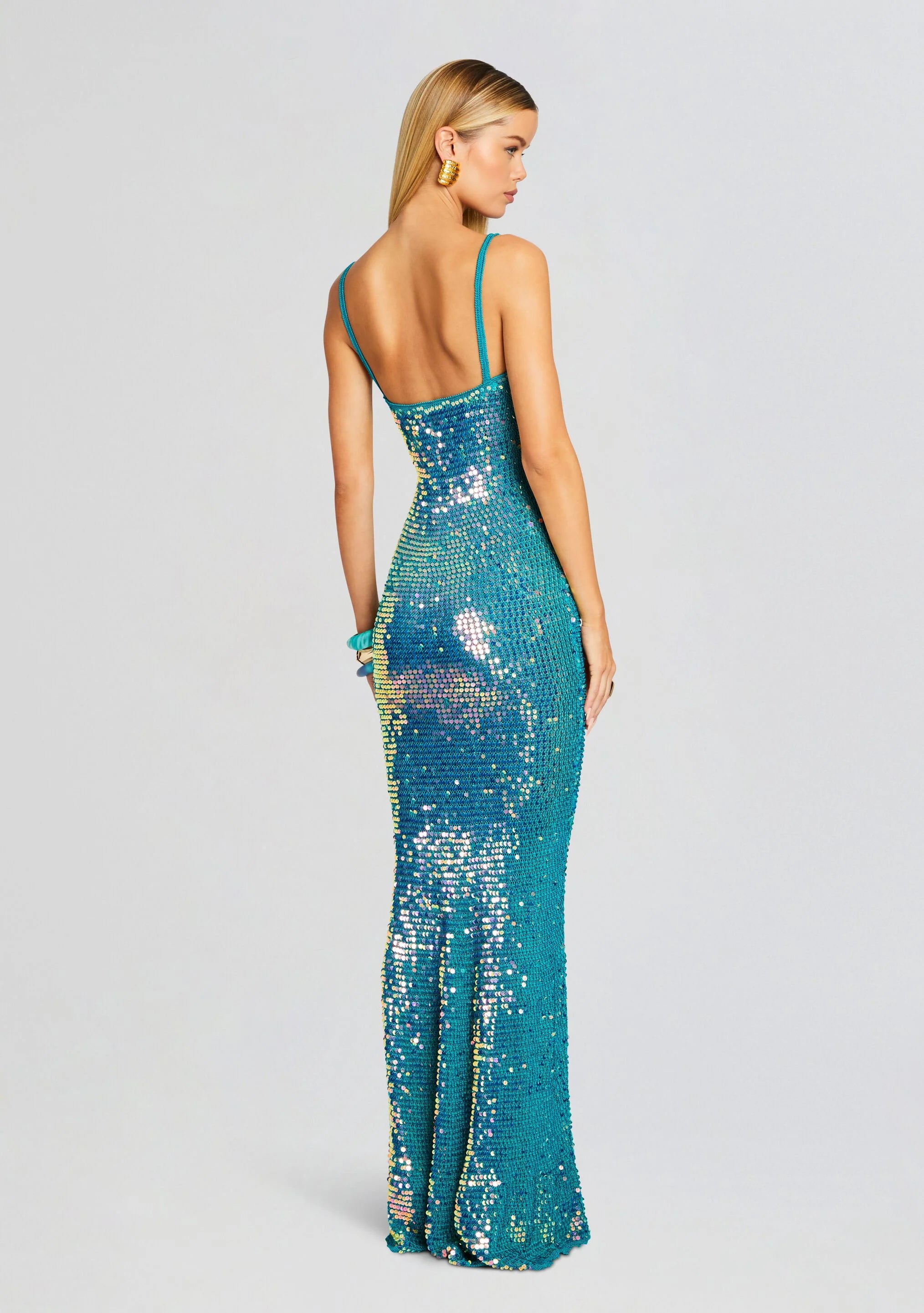 Lisette Sequin Crochet Dress