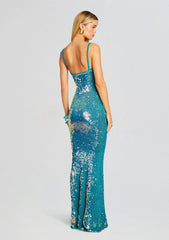 Lisette Sequin Crochet Dress
