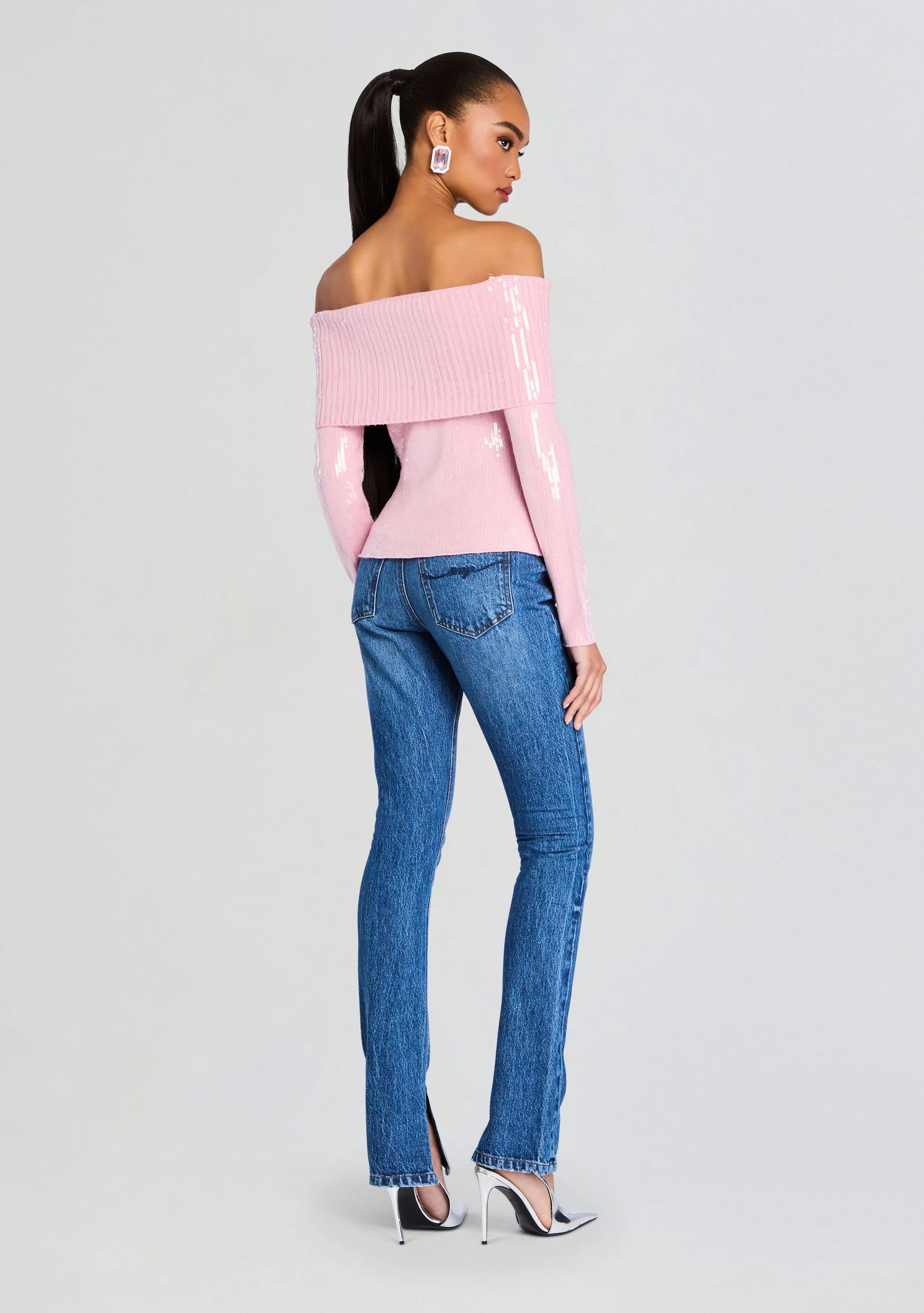Jourdana Sequin Knit Top