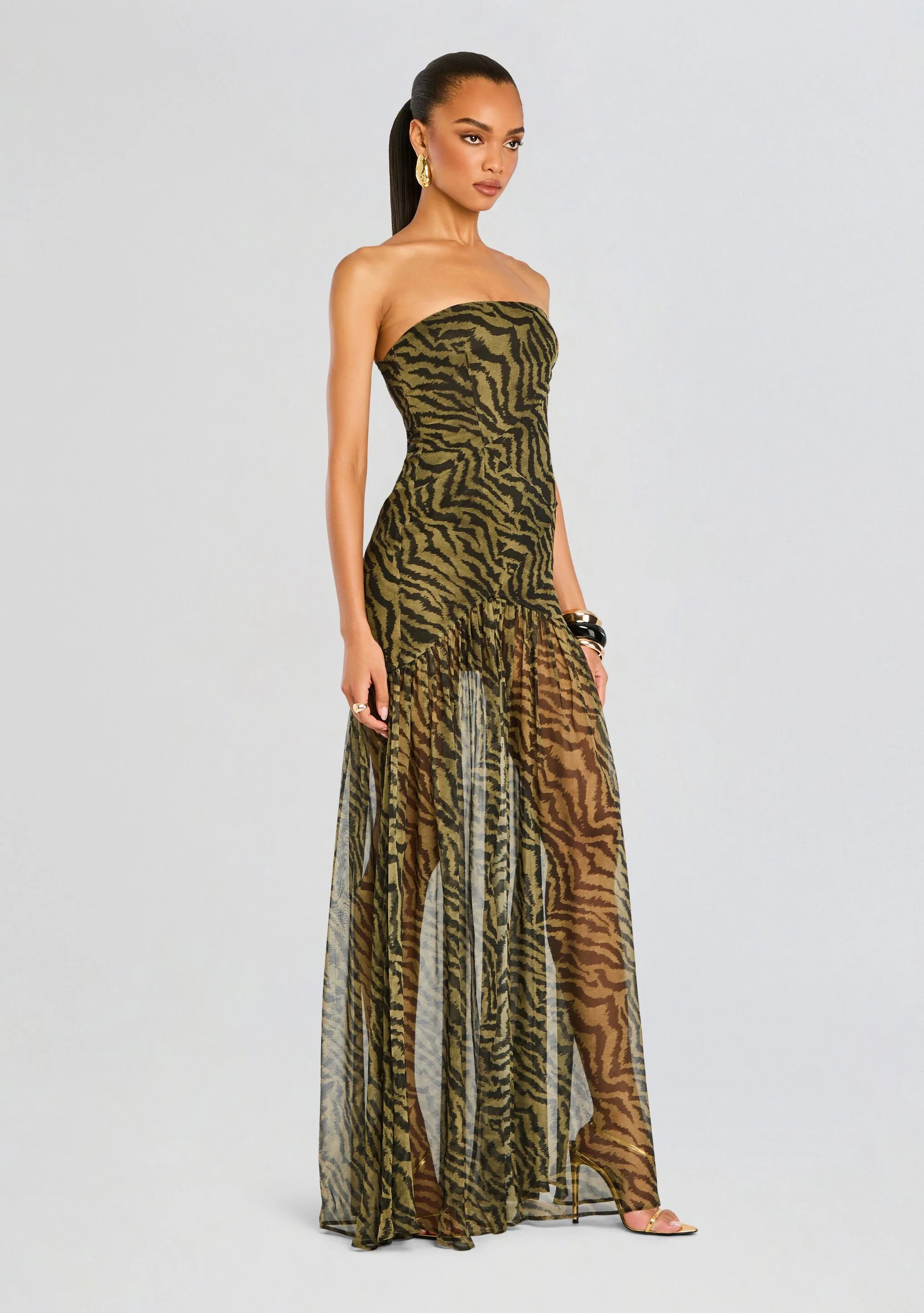 Nicole Silk Chiffon Dress